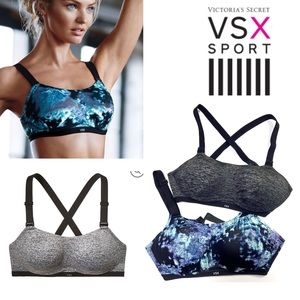 VSX Wireless ultimate support sports bra bundle SIZE 34C racer back 2 in 1 strap
